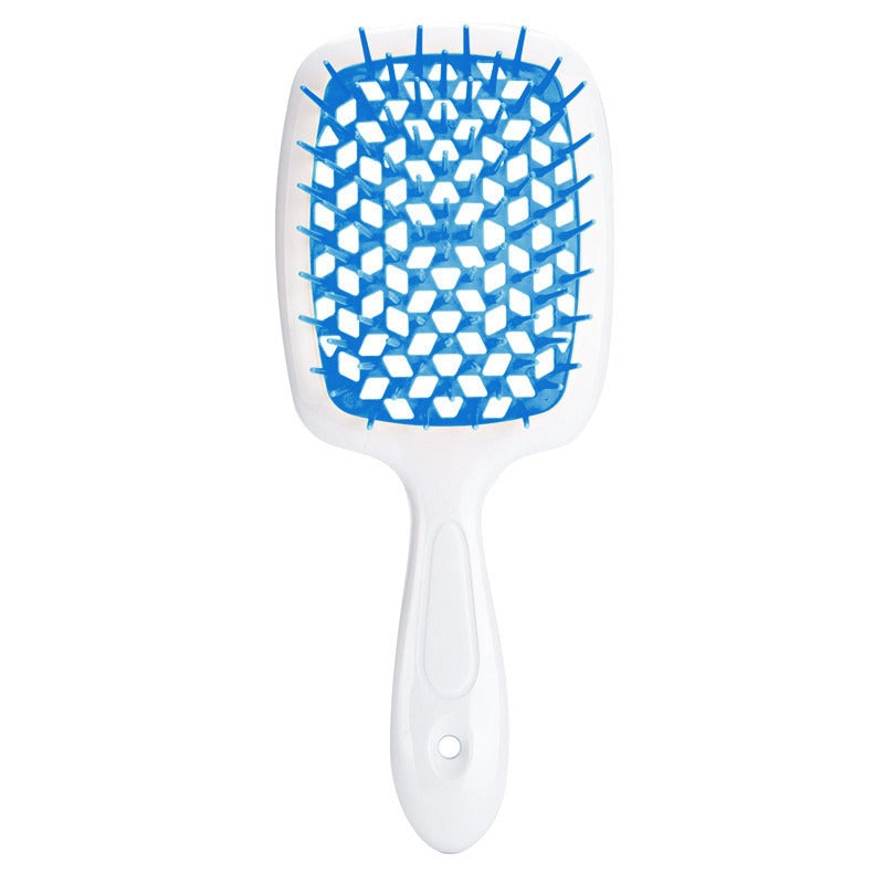 Honeycomb hollow massage comb, smooth hair grid comb, smooth hair dry and wet dual-purpose comb, curly and fluffy hair styling comb - Korvel