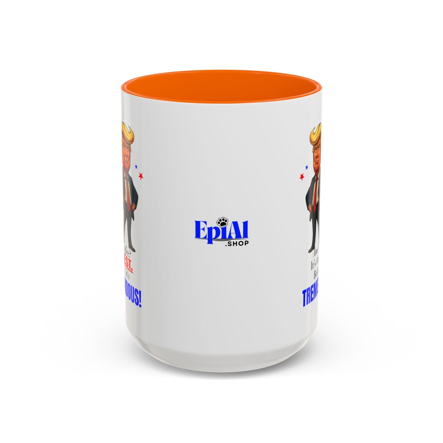 Taza de café de acento vibrante