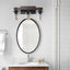 Applique de salle de bain rustique à 3 lumières de style ferme