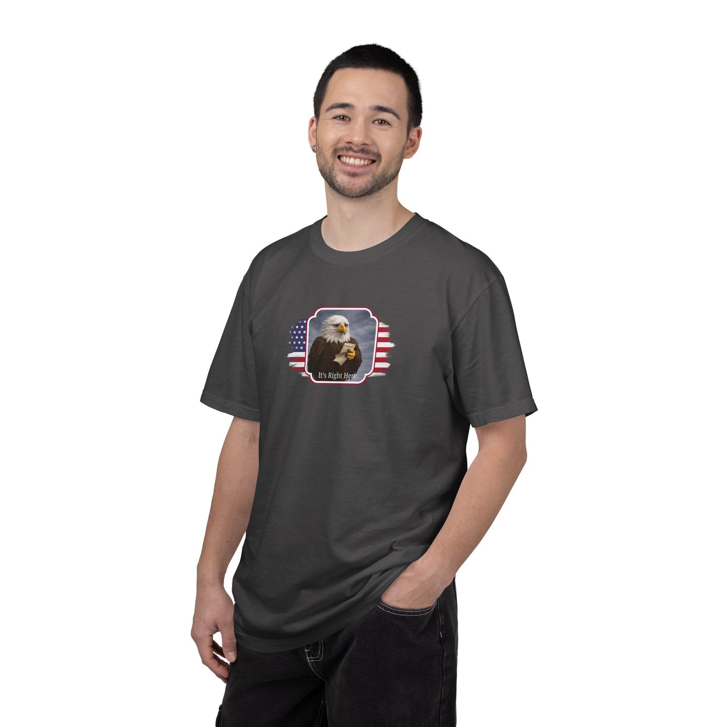 Camiseta de Parodia Política It’s Right Here