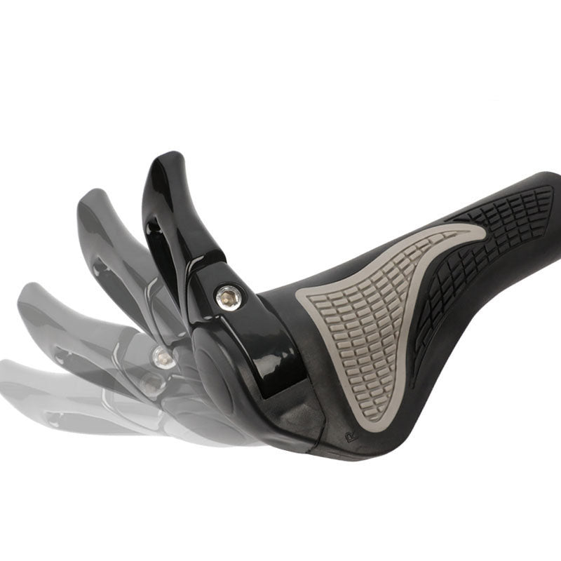 Mountain Bike Ergonomic Vice Handle Claw Handle Aluminum Alloy Grip (A Horn) - Korvel