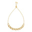 Pulsera de Cadena Ajustable de Oro Amarillo de 14k