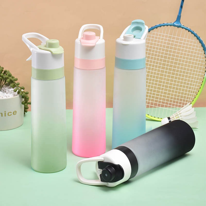 700ml frosted spray water cup outdoor sports kettle cooling water replenishment convenient advertising cup - Korvel