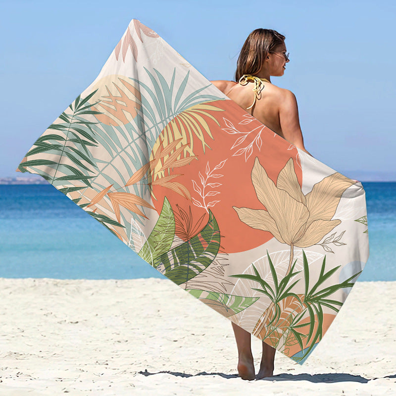 Double-Sided Velvet Microfiber Beach Towel