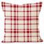 Christmas Snowflake Pillow Cover Linen Checkered Letter Printed Pillow Cover Christmas Theme Cushion Cover - Korvel