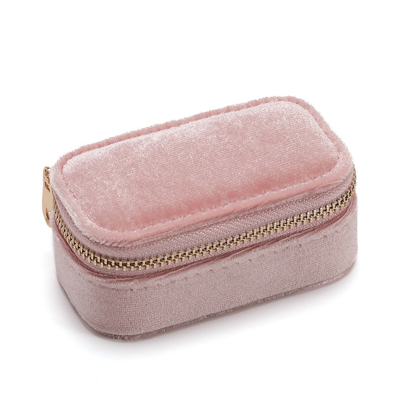 Velvet Travel Jewelry Storage Box - Portable and Stylish