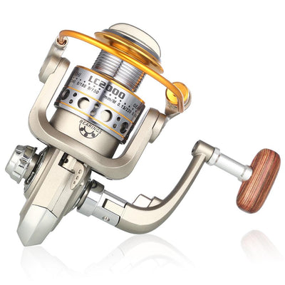 YUMOSHI Lightweight Metal 12BB LC1000-7000 Spinning Fishing Reel