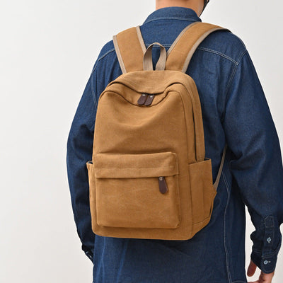Sac à dos de voyage grande capacité en toile pour hommes et femmes