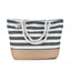 Stylish Striped Beach Bag for Women - Large Capacity