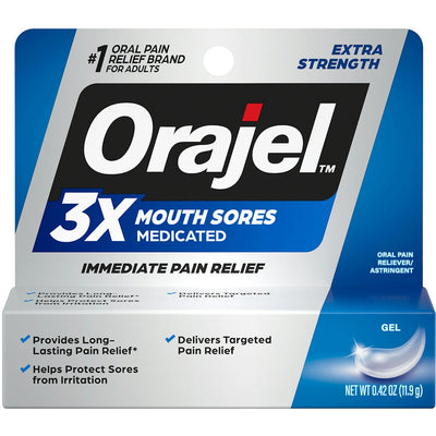 Orajel Extra Strength Medicated Mouth Sore Gel - 0.42 Oz