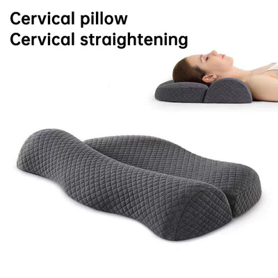Bed Side Sleeping Pillow Neck Pain Relief Ergonomic Cervical Memory Foam Pillow - Korvel