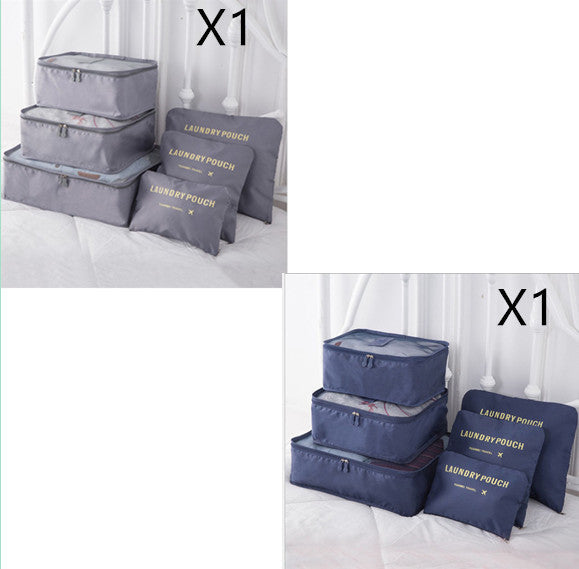6-Piece Travel Storage Bag Set for Organized Packing