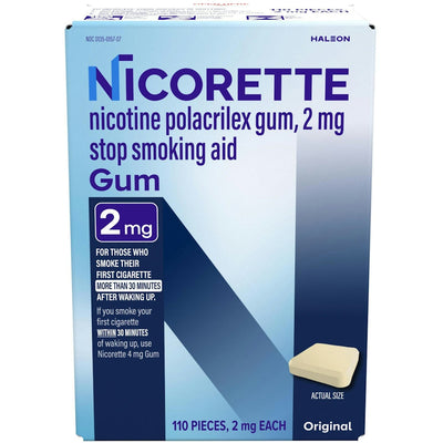 Nicorette Original Stop Smoking Aid Gum, 2 Mg