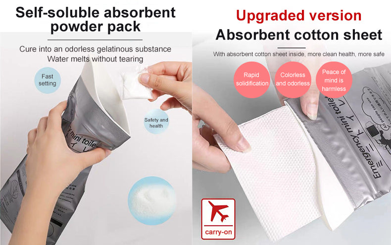 4-Pack Portable Outdoor Urine Bags - 700ml Capacity