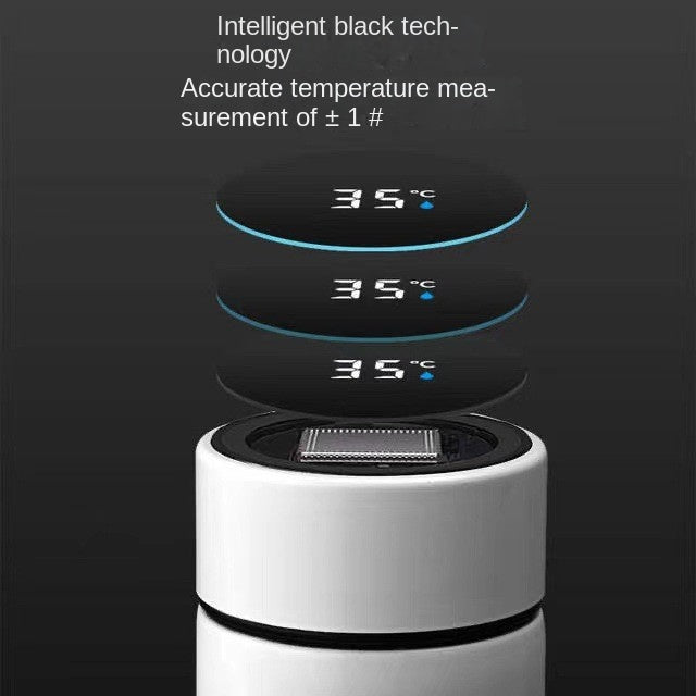 Smart Temperature Measurement Insulated Cup 304 Stainless Steel Water Cup Portable Home Cup Gift Cup Wholesale Engraving - Korvel