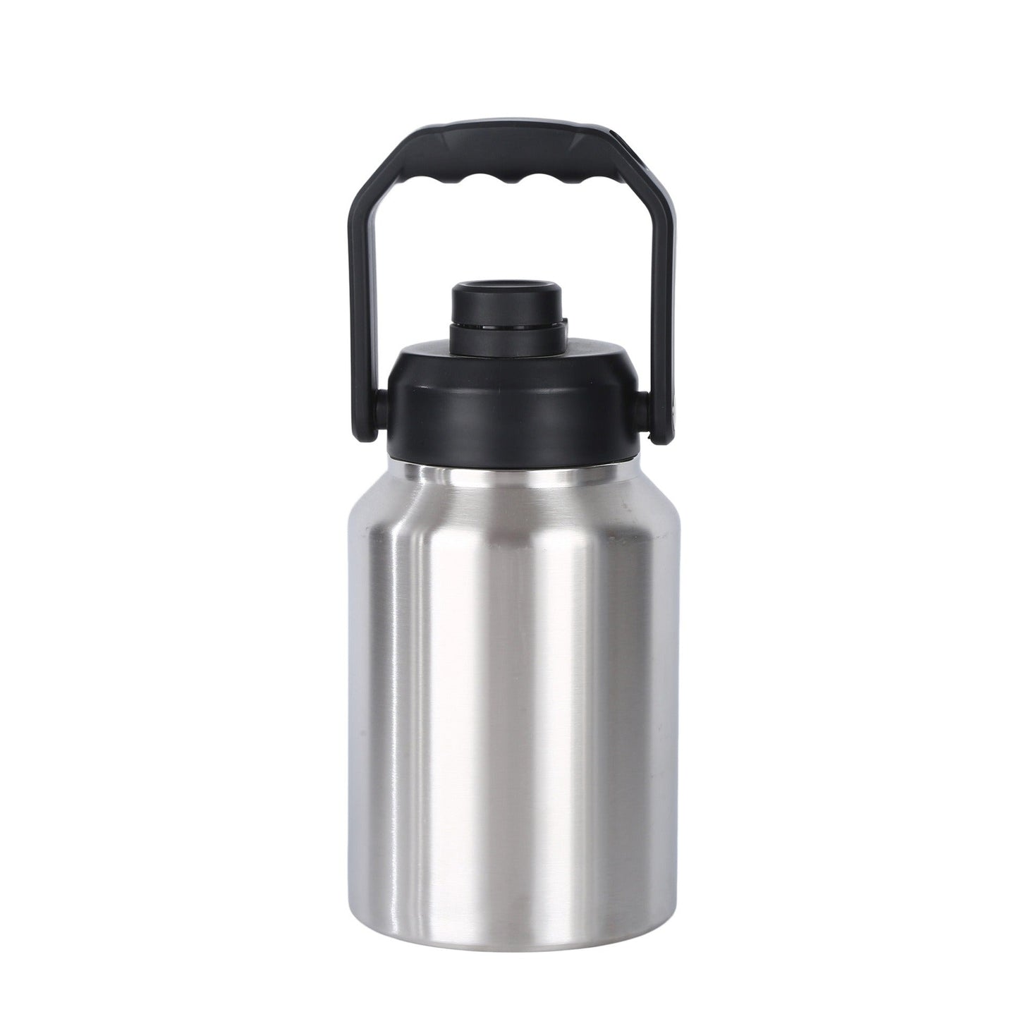 Double Wall Half Gallon Insulated Water Bottle Jug 64oz 128oz Stainless Steel Sports Water Flask with Handle - Korvel