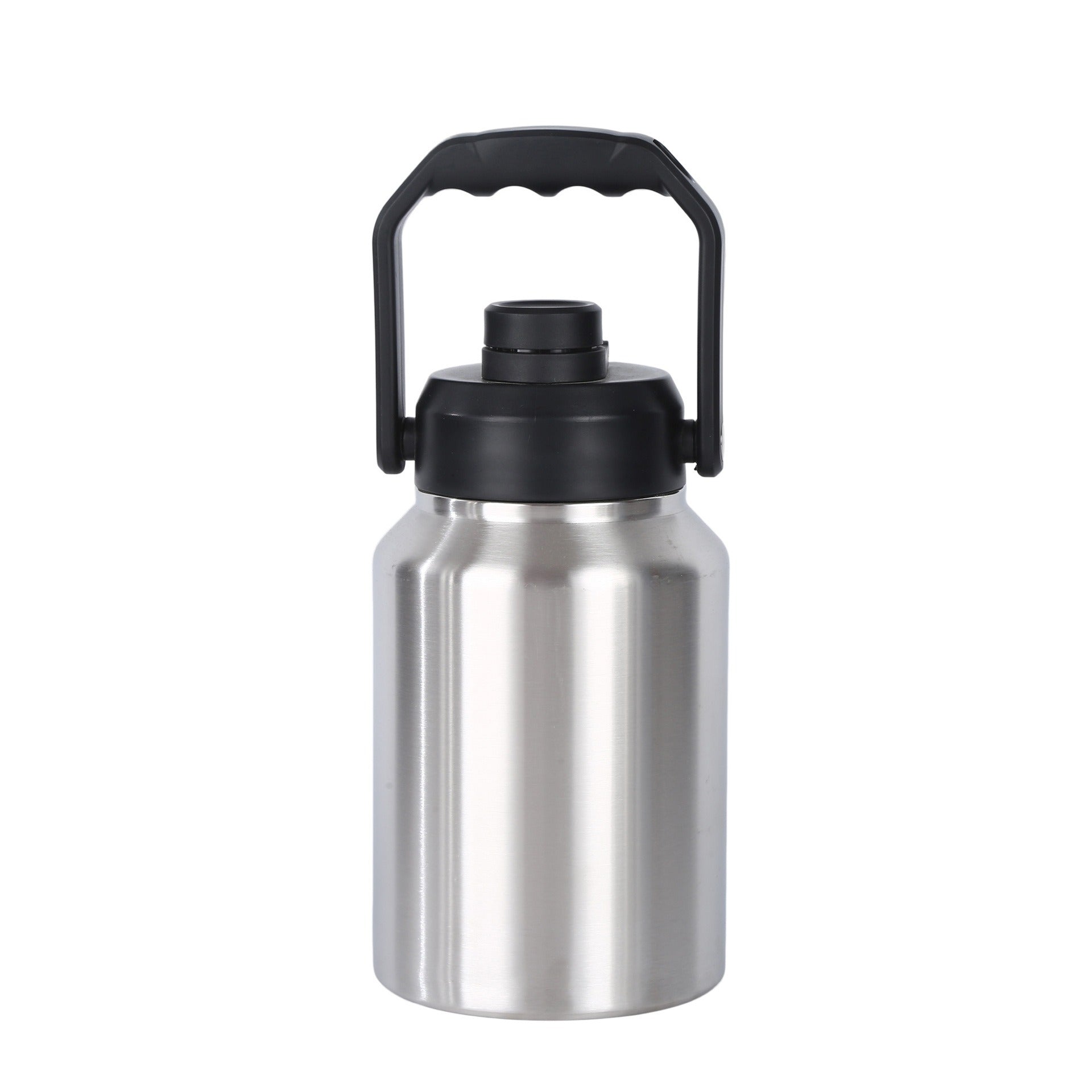 Double Wall Half Gallon Insulated Water Bottle Jug 64oz 128oz Stainless Steel Sports Water Flask with Handle - Korvel