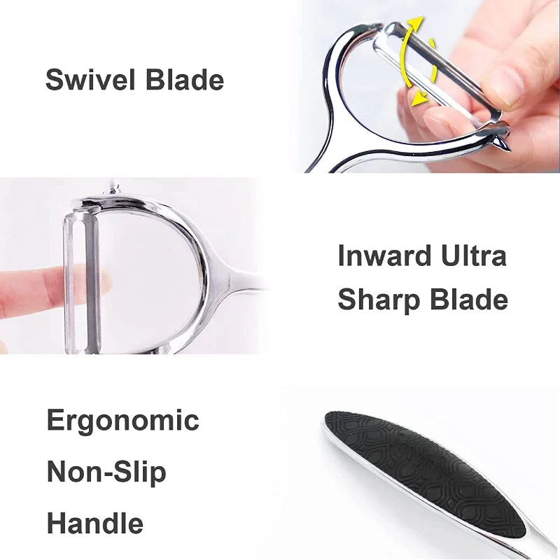 Stainless Steel Potato Peeler Vegetable Peeler Multi-function Carrot Grater Fruit Tools Kitchen Accessories cuisine pelador - Korvel
