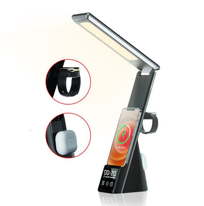 Multi-Function Table Lamp with Wireless Charging for Devices