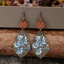 Pendientes de Madera con Forma Geométrica de Flor