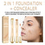 Fond de teint et correcteur 2 en 1 - Maquillage à finition naturelle