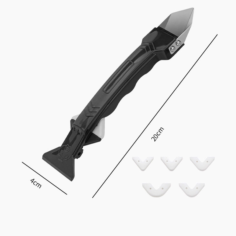 Glass Glue Shovel Gluer Beauty Seam Cleaning Tool Trimming Metal Scraper To Remove Silicone Scraper Scraper Gluer - Korvel
