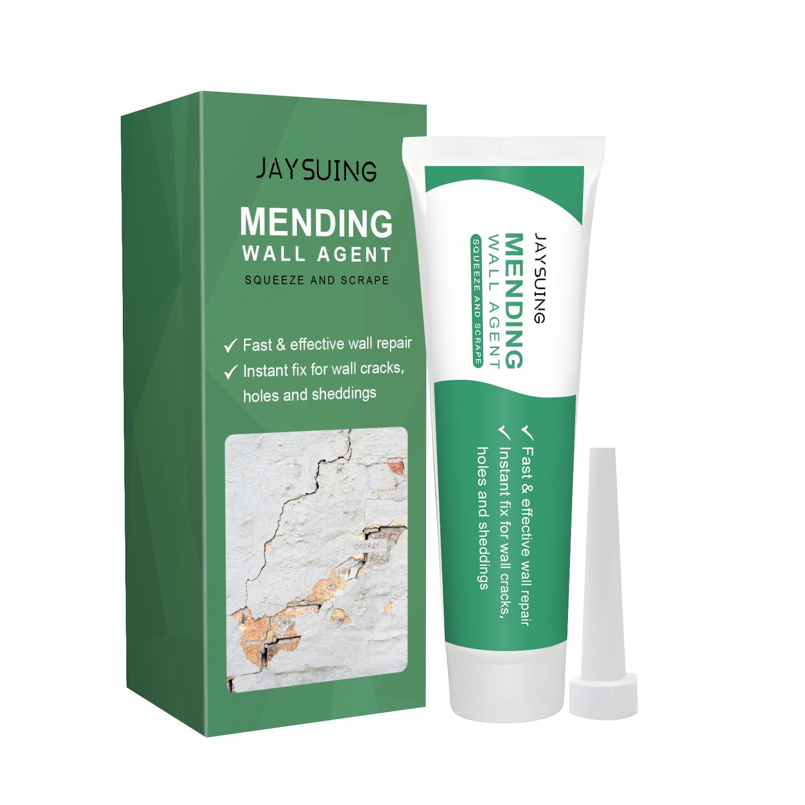 Wall Repair Plaster, Home Renovation Maintenance Wall Graffiti Cover Cracks Multi-functional Repair Plaster - Korvel