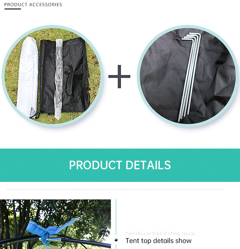Pop Up Beach Tent Sun Shade Shelter Anti-UV Shelter Fully Automatic Folding Camping Tent - Korvel