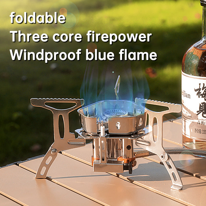 Design Camping Gas Stove Delicate Appearance Outdoor Hiking Portable Gas Stov - Korvel