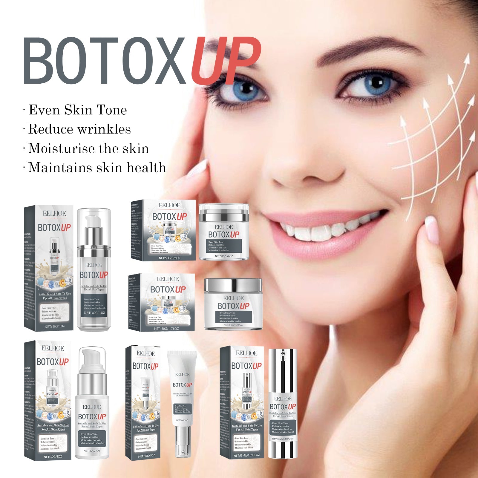 Face Fine Line Whitening Cream, Firming Skin Repairing And Smoothing Fine Lines Delicate Pores Cream - Korvel