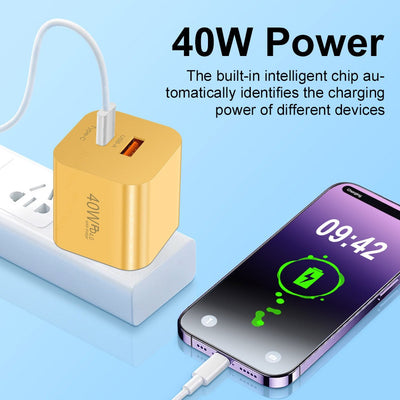 PD40W Fast Charging Adapter - Universal Type-C Charger