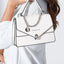 Chain PU Leather Detachable Shoulder Strap Handbag - Korvel