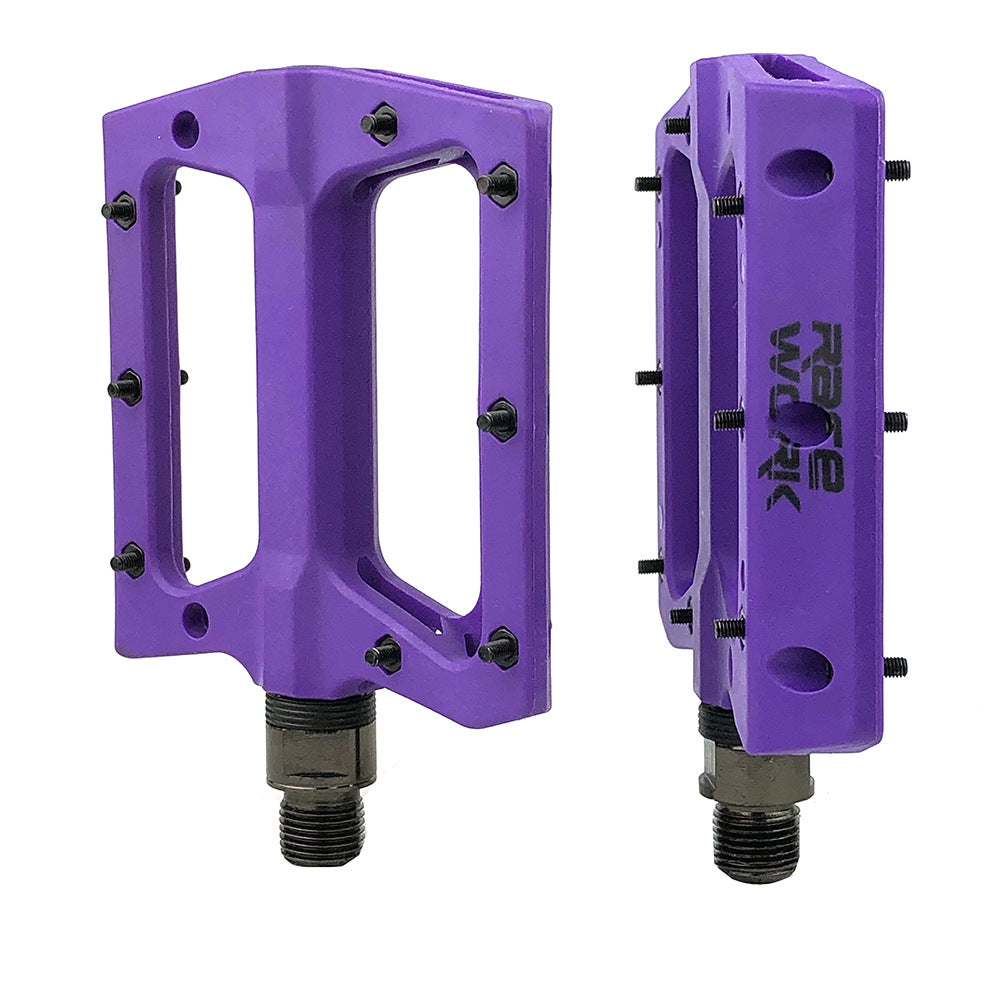 Mountain Bike Bicycle Nylon Fiber Peilin Pedal Dead Fly Bearing Pedal Non-Slip Pedal - Korvel