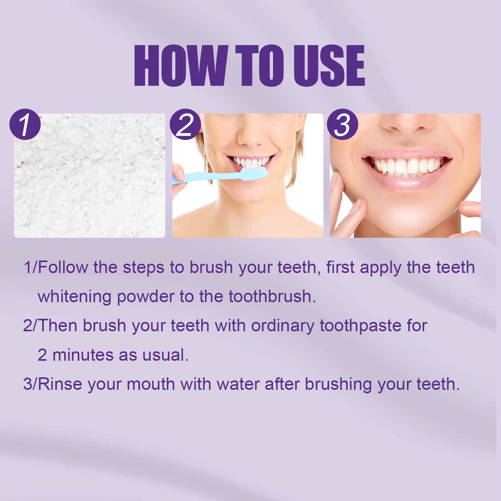 v34 Whitening Powder, Cleaning Stains Freshening Breath And Brightening White Teeth Cleaning Powder - Korvel