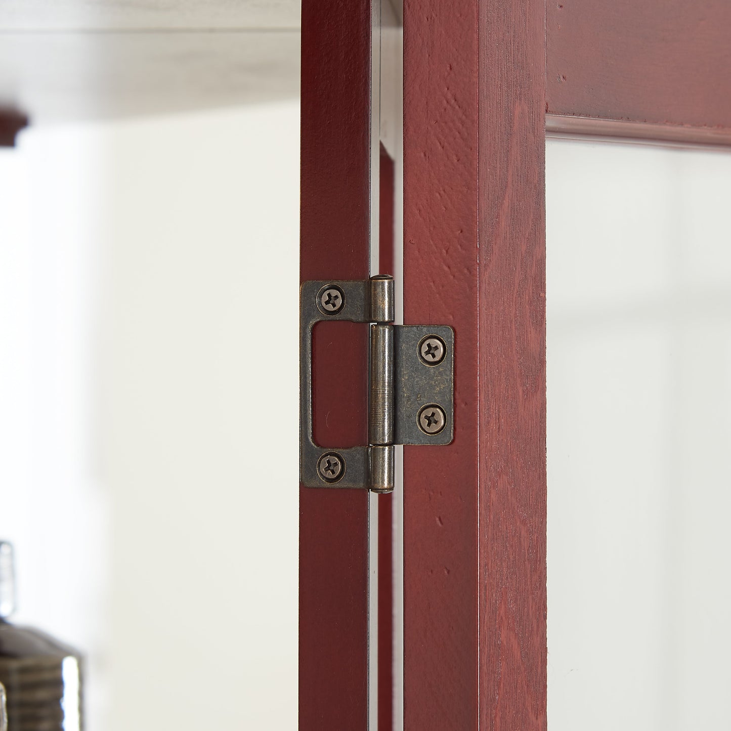 Elegant Corner Curio Cabinet with Adjustable Glass Shelves