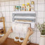 3-in-1 Wall Kitchen Roll Holder with Magnetic Suction Cup