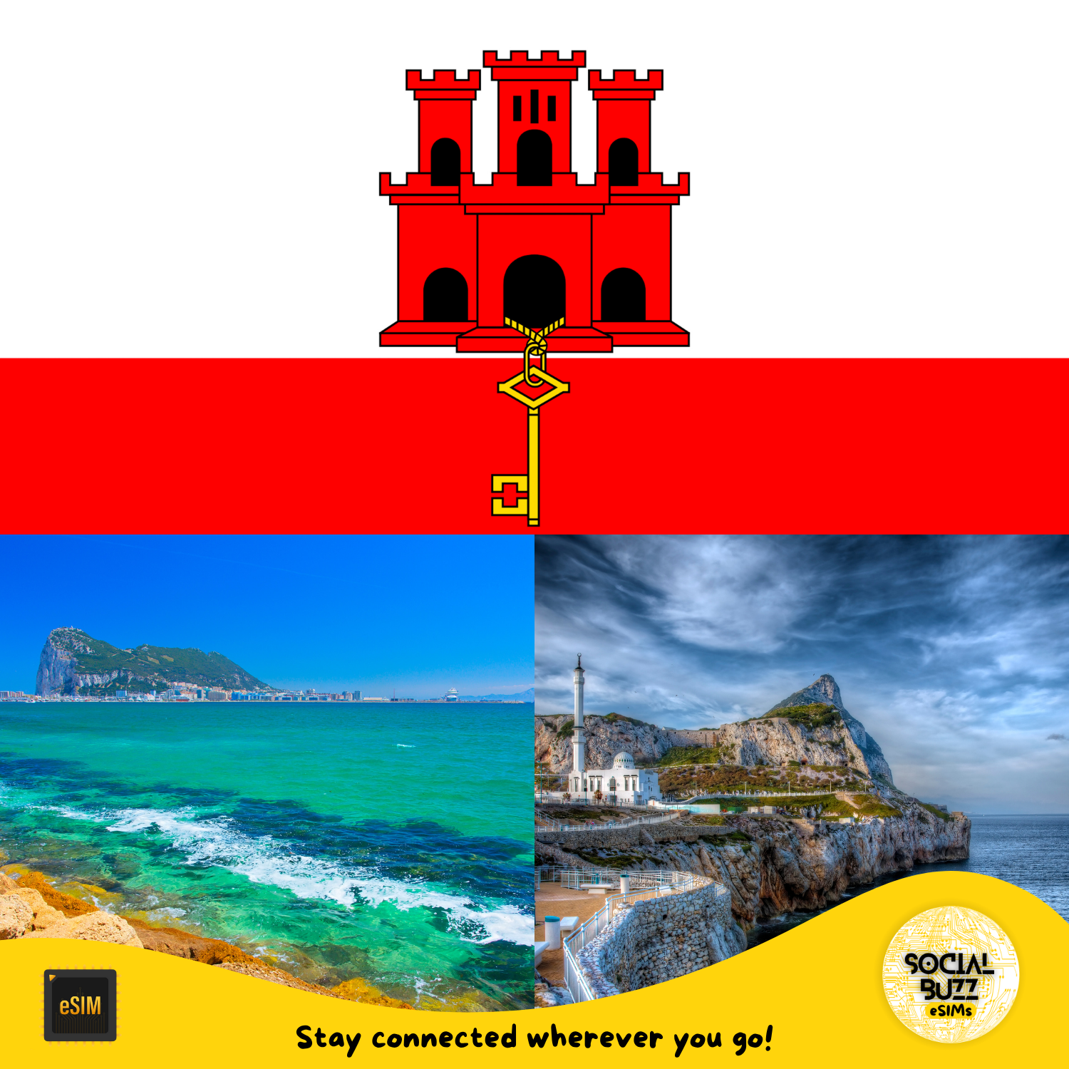 Gibraltar High-Speed eSIM Data Plan - Korvel