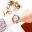 Montre Élégante pour Femme avec Motifs de Découpage Floral