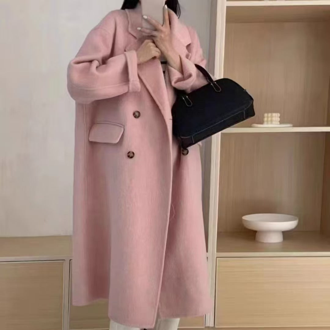 Manteau en laine double face - Style long et longueur étendue