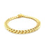 Pulsera Sólida Clásica Miami Cuban de Oro Amarillo de 14k - 8.25mm
