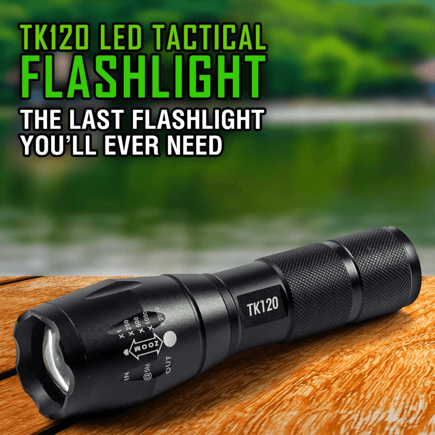 ÉcoGear FX TK120 Lampe de Poche Tactique LED