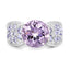 4.07 Carat Genuine Amethyst & Tanzanite Sterling Silver Ring