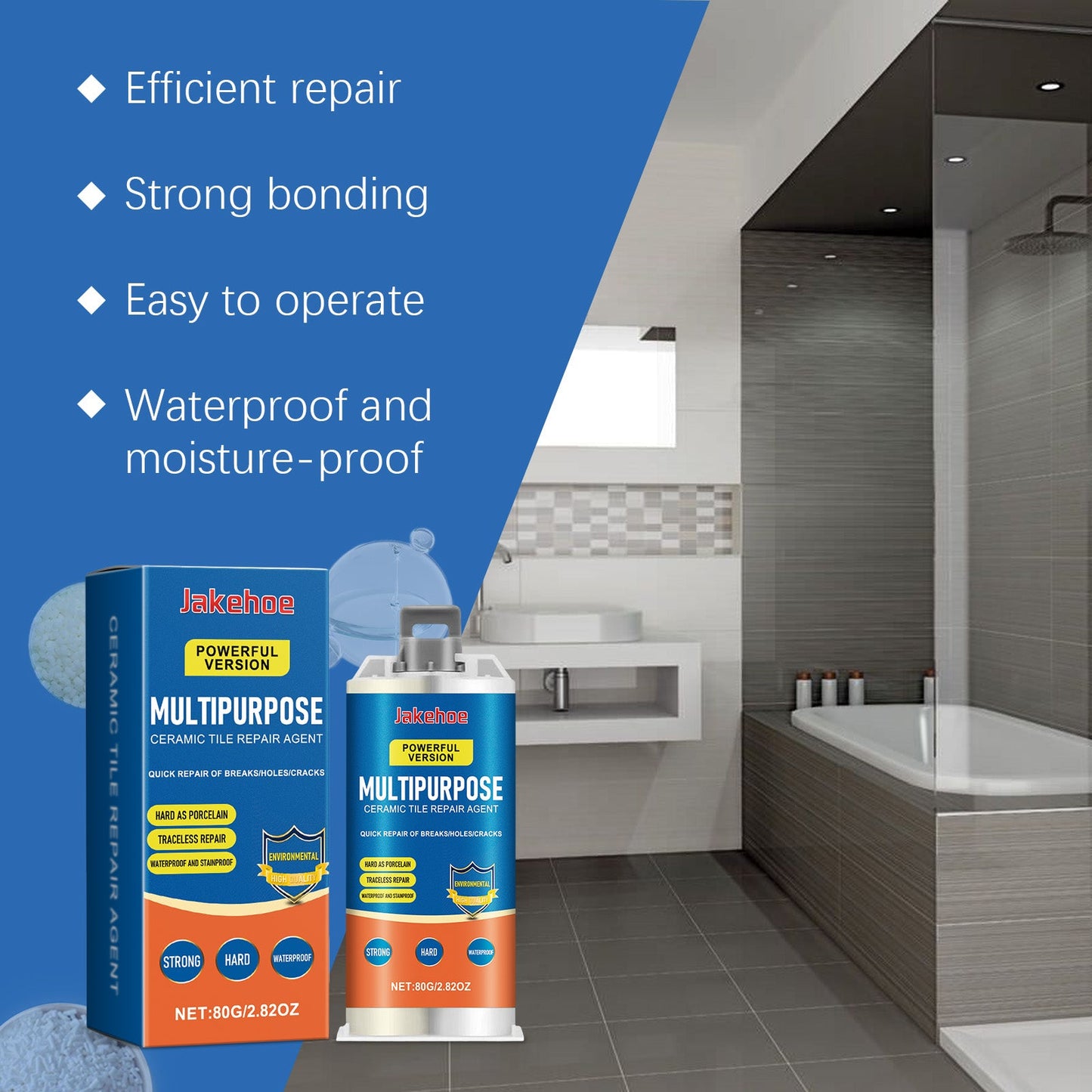 Tile Repair Agent Household Porcelain Ceramic Tile Sink Marble Waterproof Gap Sealant - Korvel