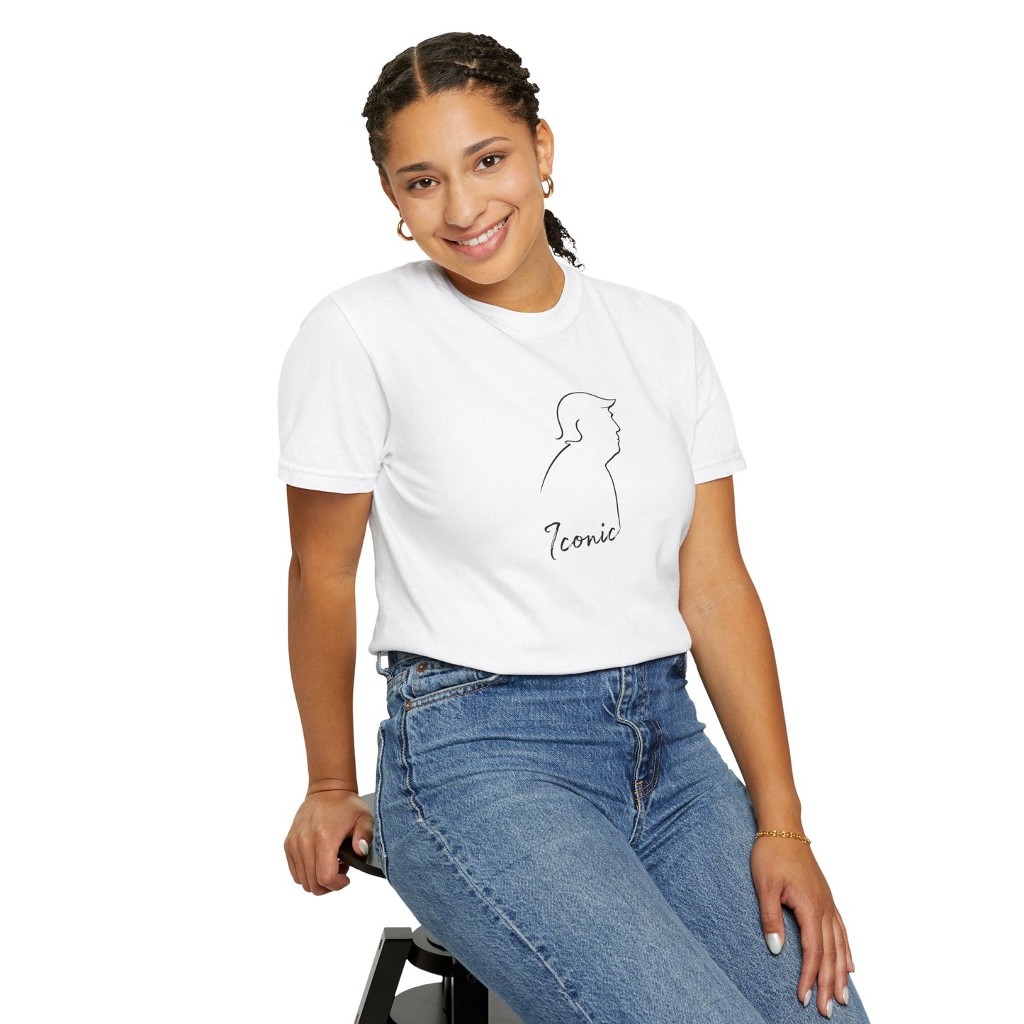 Iconic Minimal Silhouette Statement T-Shirt