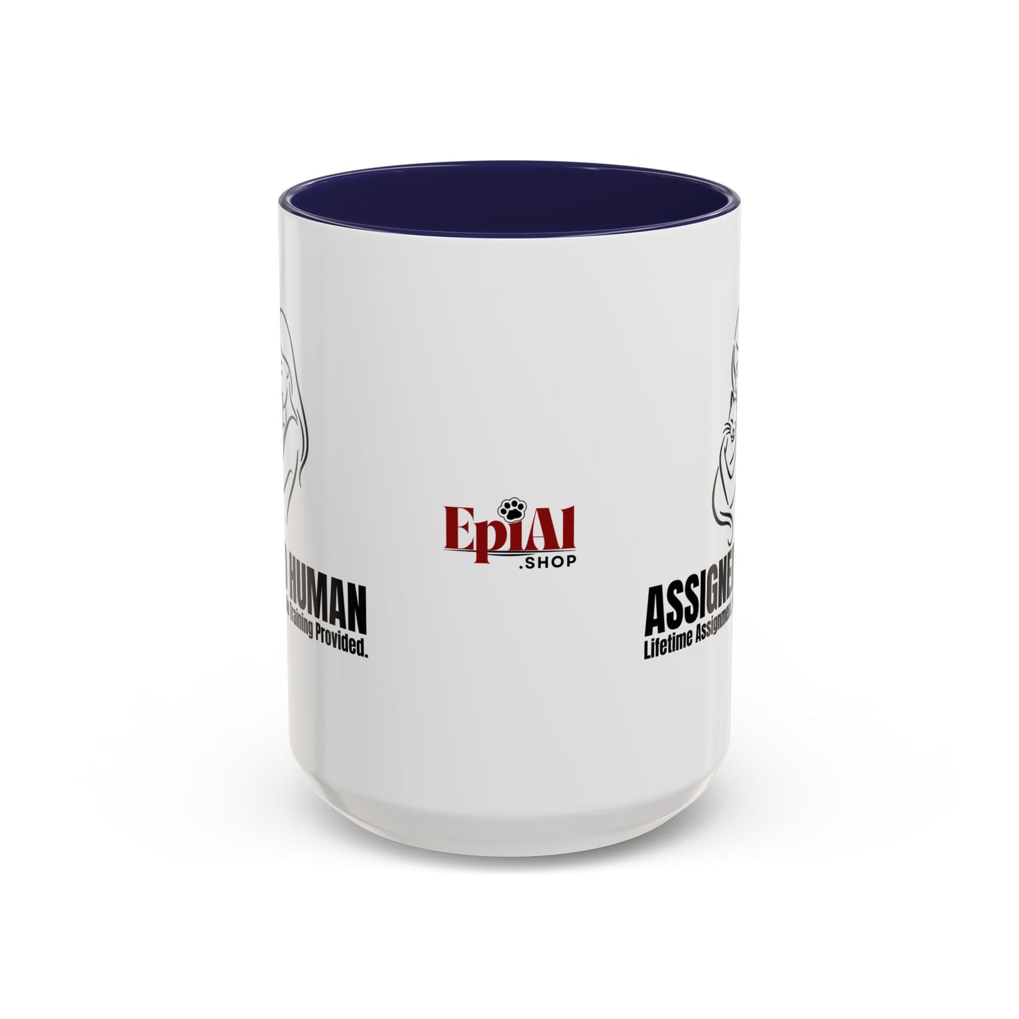 Assigned Human Mug – Cat Coffee Cup