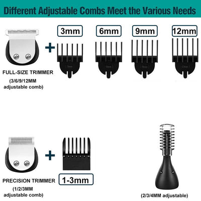 6-in-1 Multifunctional Rechargeable Hair Clippers Set