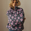 Winter Flowers Lambskin Sweatshirt with Big Pocket
