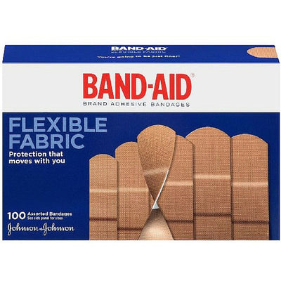 Flexible Fabric Adhesive Bandages - 3/4 Inch x 3 Inches