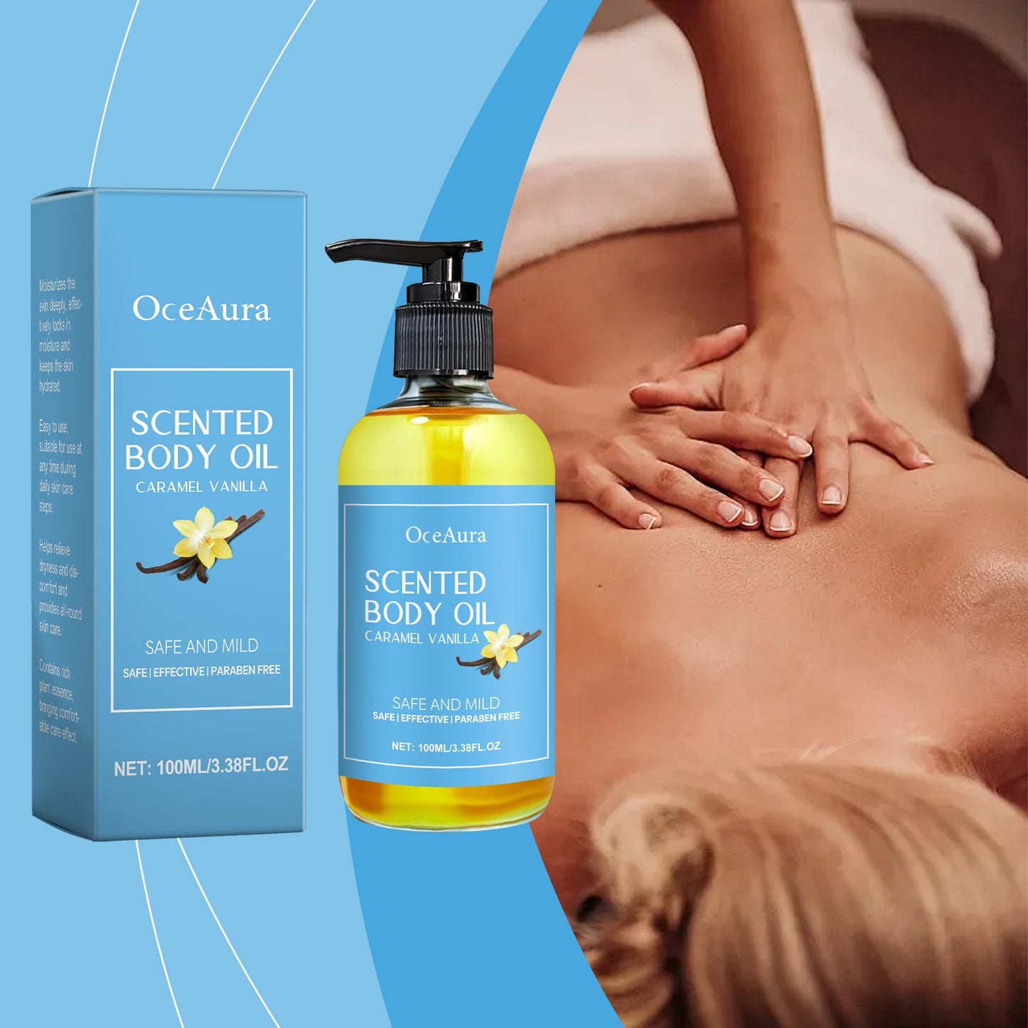 Aceite Corporal de Caramelo y Vainilla - Hidratación Nutritiva para la Piel