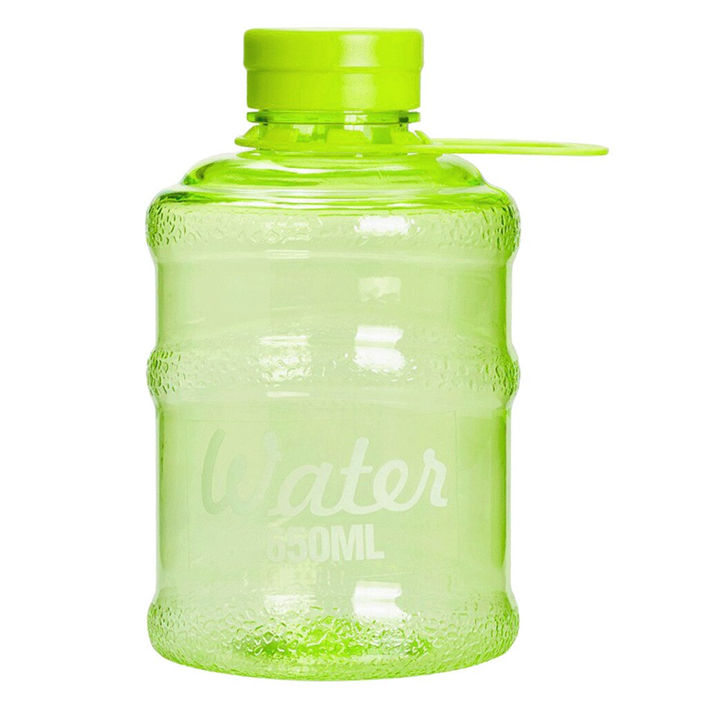 650ml Larg Size Sports Water Bottle Portable Plastic Spray Bottle Leakproof Travel Cup - Korvel